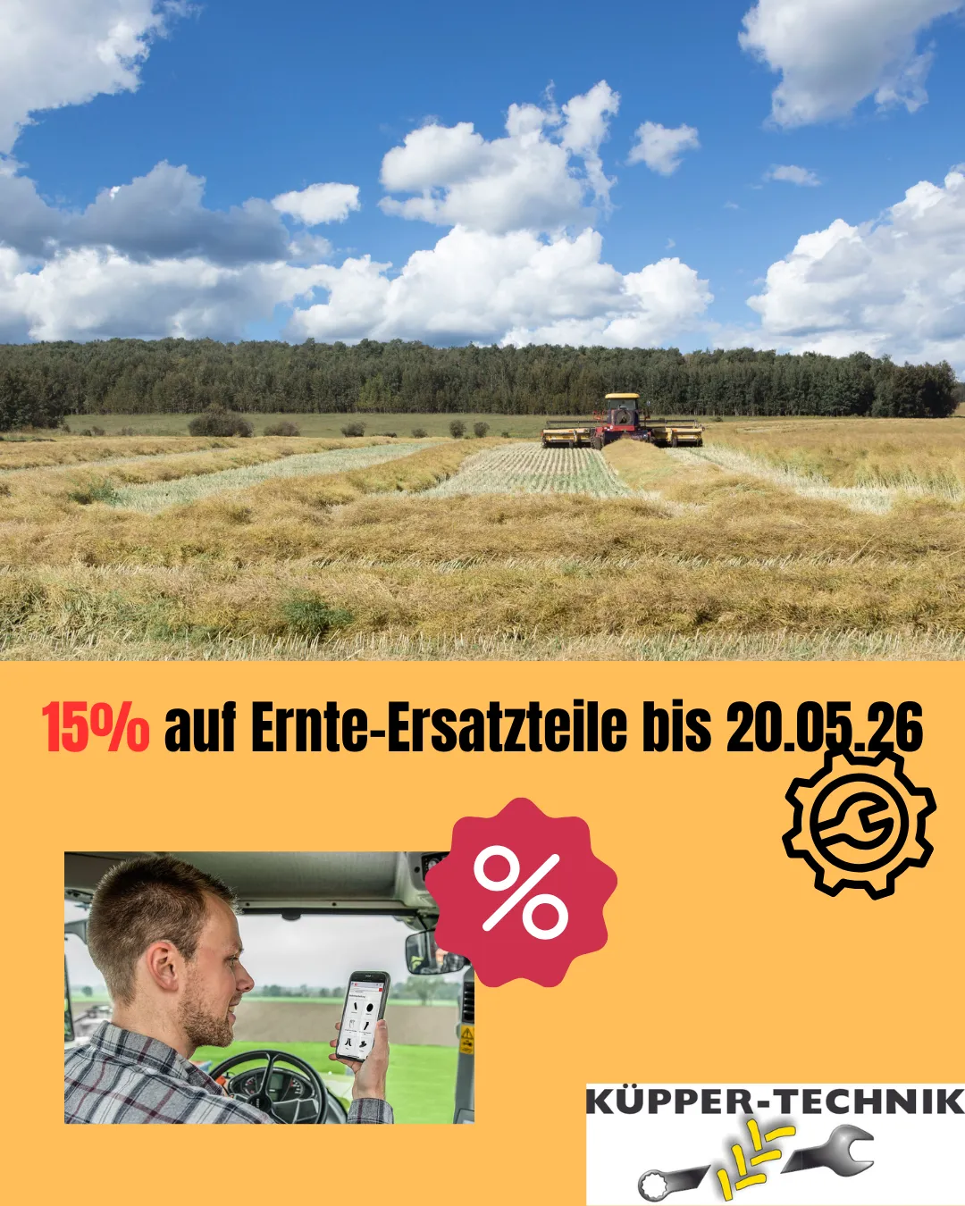 Early-Bird: Ernte-Ersatzteile aus dem Zubehör von GranitParts mit 15% Rabatt 